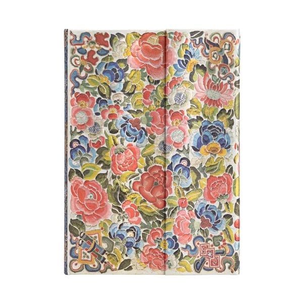 Pear Garden: Midi Lined Journal (Peking Opera Embroidery)