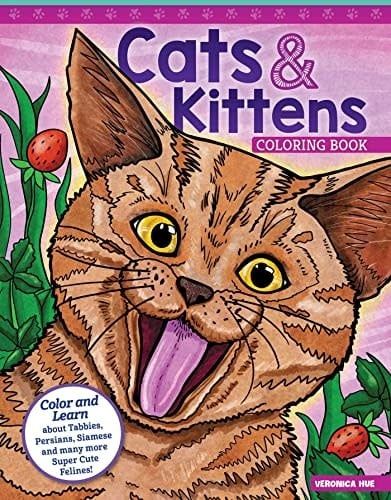 Cats and Kittens Coloring Book by Veronica Hue