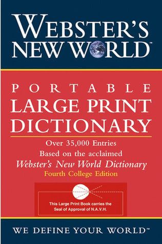 Webster&#39;s New World Portable Large Print Dictionary