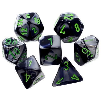 MINI GEMINI 7-DIE SET BLACK-GREY/GREEN
