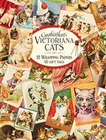 Cynthia Hart&#39;s Victoriana Cats: 12 Wrapping Papers and Gift Tags by Cynthia Hart