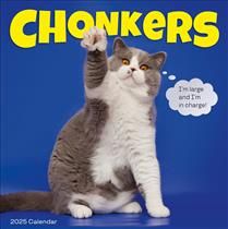 Chonkers Wall Calendar 2025: A Year of Cats Large and In Charge by Workman Calendars