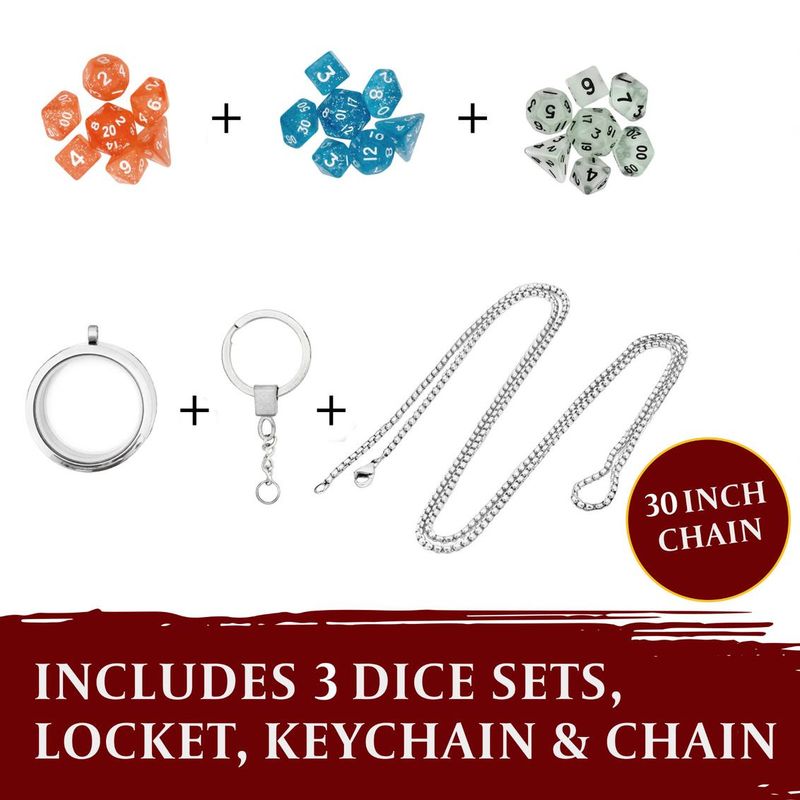 Mini Dice Locket/Keychain