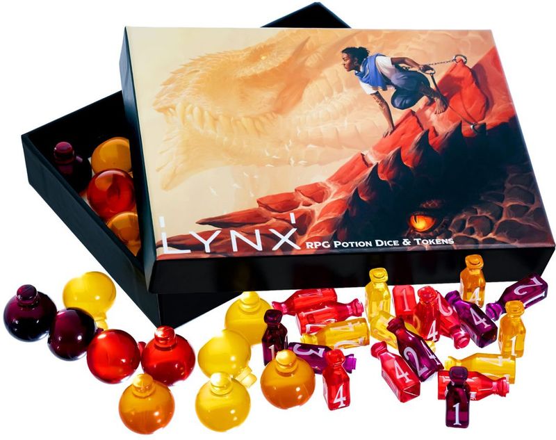 Healing Potion Markers &amp; Dice Set
