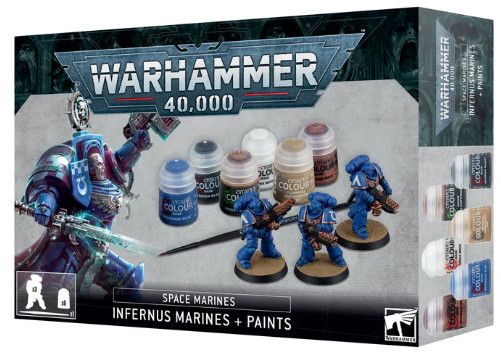 Space Marines: Infernus Marines + Paints Set