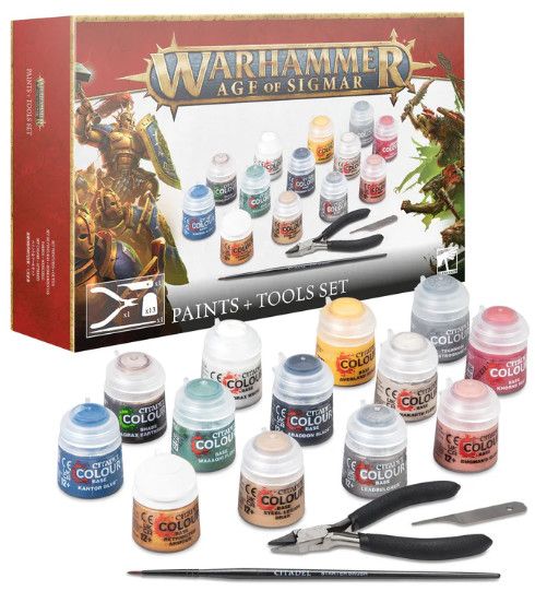 Warhammer Age of Sigmar: Paints + Tools Set