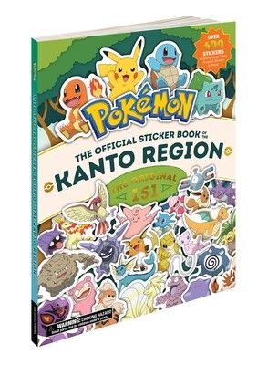Pokémon The Official Sticker Book of the Kanto Region The Original 151 By Pikachu Press
