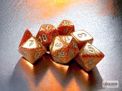 MINI GLITTER 7-DIE SET GOLD/SILVER - CHESSEX