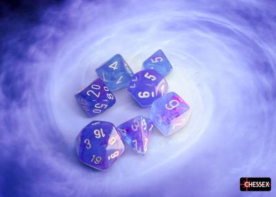 NEBULA 7-DIE SET AURA/WHITE LUMINARY