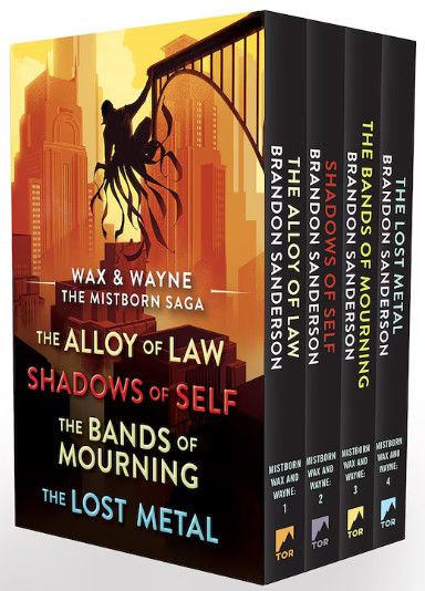 Wax and Wayne: The Mistborn Saga Boxed Set (Alloy of Law, Shadows of Self, Bands of Mourning, and The Lost Metal) by Brandon Sanderson