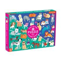 Cats &amp; Dogs 100 Piece Double-Sided Puzzle