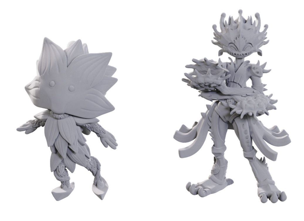 LOTUS LESHY AND FLYTRAP LESHY (PF UNPAINTED MINIS WV25)
