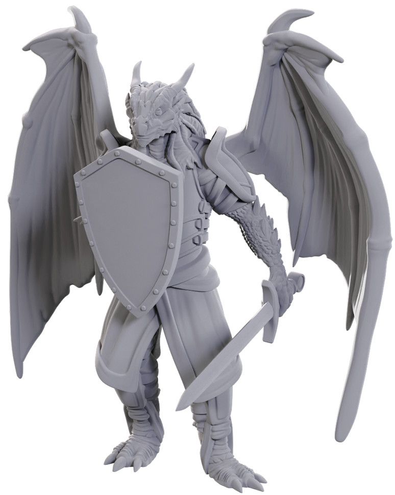 DRAGONBORN OF BAHAMUT (DND UNPAINTED MINIS WV25)