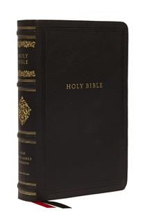 NKJV Large Print Reference Bible, Black Leathersoft, Red Letter, Comfort Print (Sovereign Collection) Holy Bible