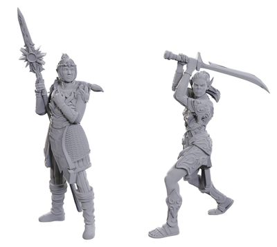 DND UNPAINTED MINIS, SPECIAL ED. BALDUR&#39;S GATE 3 - LAE&#39;ZEL &amp; SHADOWHEART