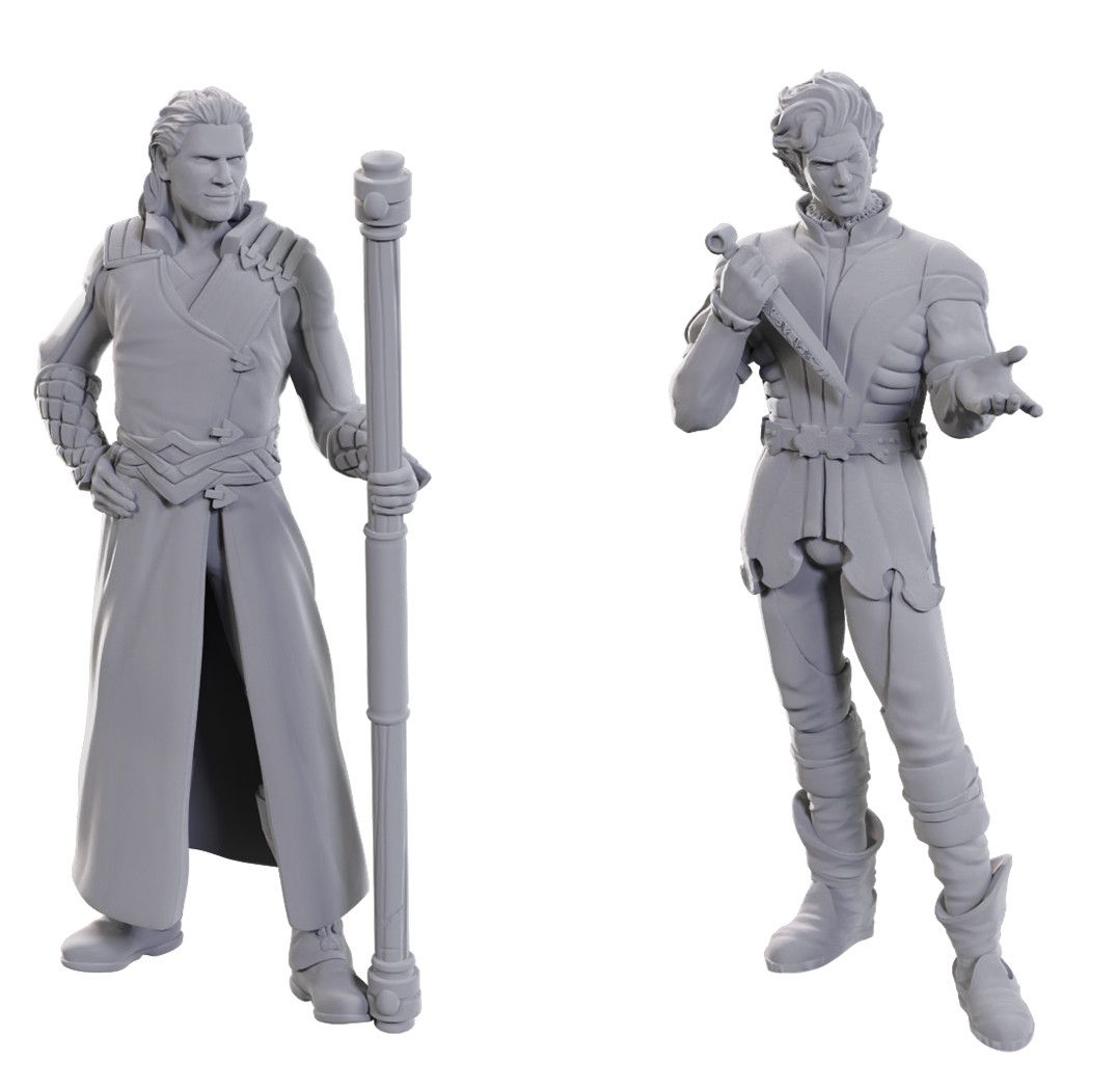 DND UNPAINTED MINIS, SPECIAL ED. BALDUR&#39;S GATE 3 - GALE &amp; ASTARION
