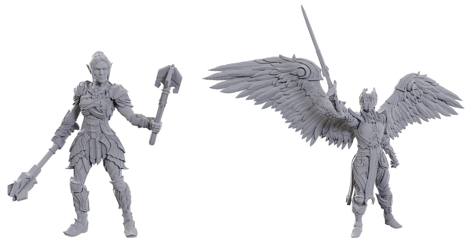 DND UNPAINTED MINIS, SPECIAL ED. BALDUR&#39;S GATE 3 - DAME AYLIN &amp; MINTHARA