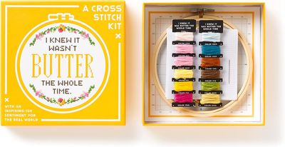 I Knew It Wasn&#39;t Butter – Cross Stitch Kit by Brass Monkey