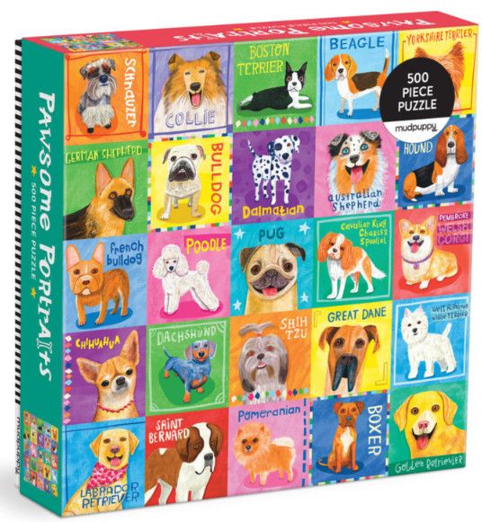 Pawsome Portraits 500 Piece Family Puzzle