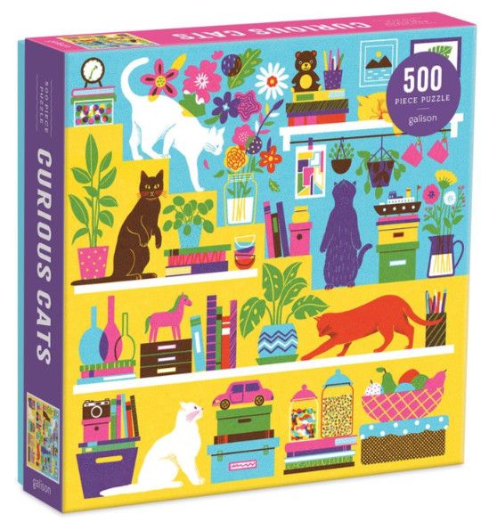 Curious Cats 500 Piece Jigsaw Puzzle
