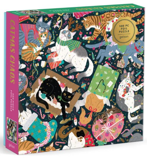 Catmas Chaos 500 Piece Foil Puzzle