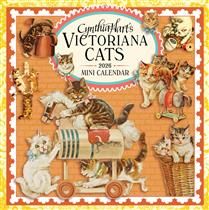 Cynthia Hart&#39;s Victoriana Cats Mini Wall Calendar - 2026