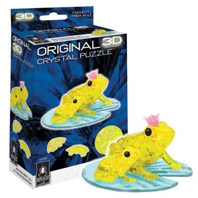 Crystal Puzzle 3D - Yellow Frogs