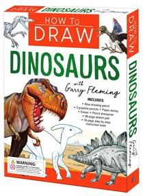 How to Draw Dinosaurs Book &amp; Kit Illustrated by: Garry Fleming