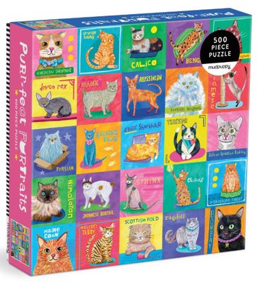 Purr-fect Portraits 500 Piece Family Puzzle