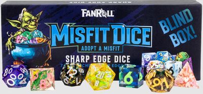 FANROLLMYSTERY MISFIT SHARP EDGE RESIN POLYHEDRAL DICE SET