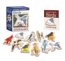 Extremely Accurate Birds Wooden Magnet Set: 10 Anatomically Precise Magnets By Tommy Siegel