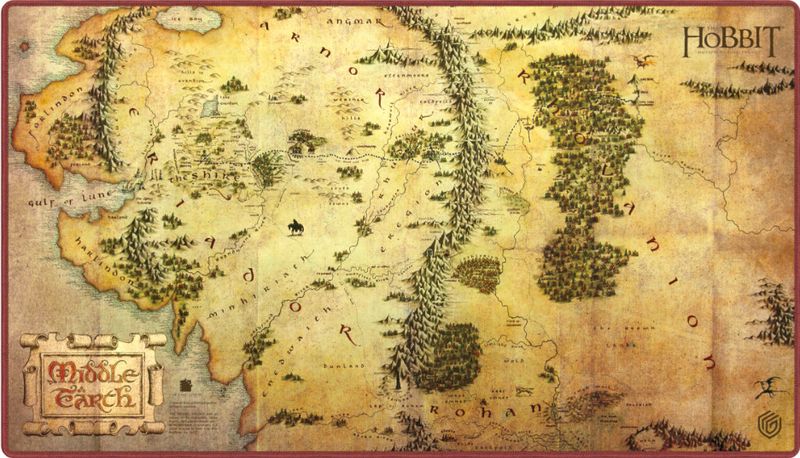 UG PLAYMAT: THE HOBBIT MIDDLE-EARTH MAP