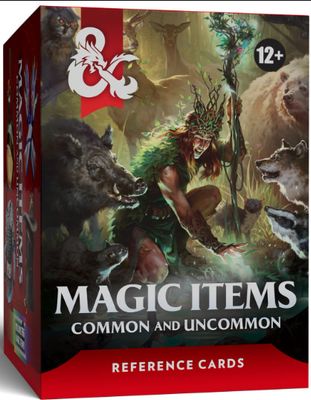 DND RPG REFERENCE CARDS: MAGIC ITEMS (COMMON AND UNCOMMON)