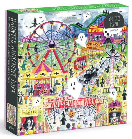Michael Storrings Haunted Amusement Park 500 Piece Puzzle