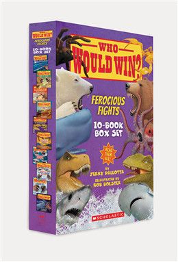 Who Would Win? Ferocious Fights (10 Book Box Set) By Jerry Pallotta, Rob Bolster
