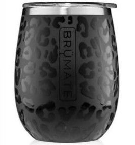 Brumate Uncork&#39;d 14 oz Wine Tumbler, Color: Onyx Leopard