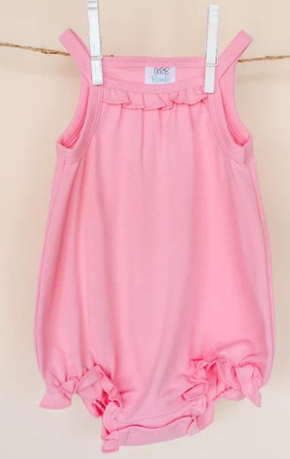 Girl&#39;s Ruffle Baby Bubbles, Color: Bubble Gum Pink, Size: 3-6 Month