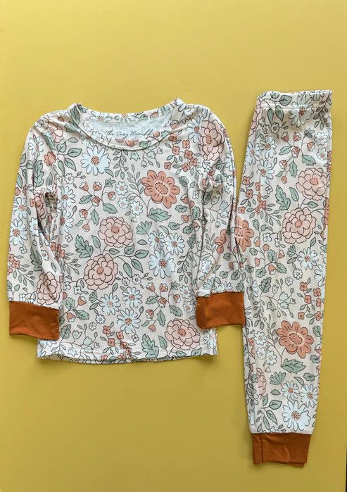 Springtime Floral 2pc Long sleeve Pajama Set, Size: 2T