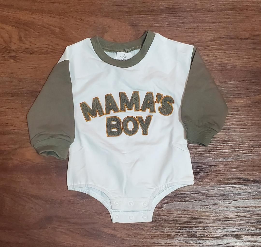 Mamas Boy Romper, Size: 0-3 Months