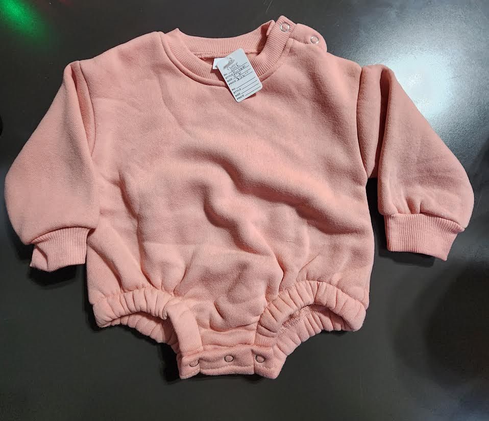 Fleece Pink Bubble, Size: 3-6