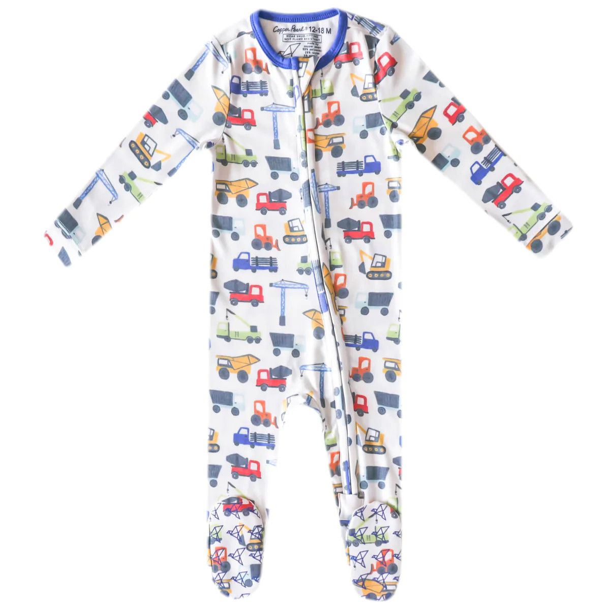 Copper Pearl Zip Up Footie Pajama Diesel, Size: Newborn