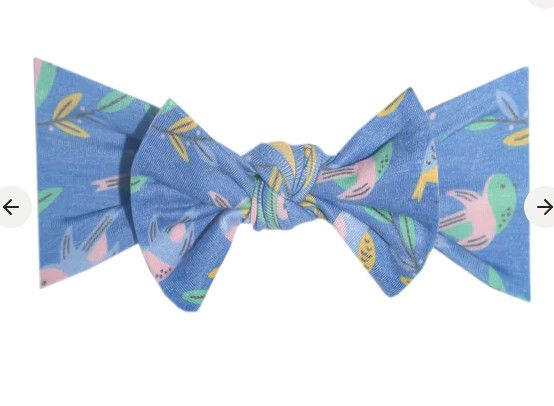 Knit Headband Bow, Color: Birdie
