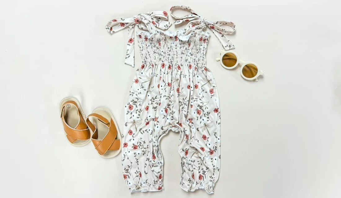Butter Soft Floral Jumpsuit, Size: 0/6