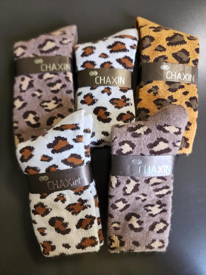 Chaxin Leopard Print Sock