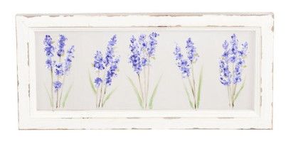 Lilacs Hand Painted Screen Wall Decor - 9 x 1 x 20 Inches