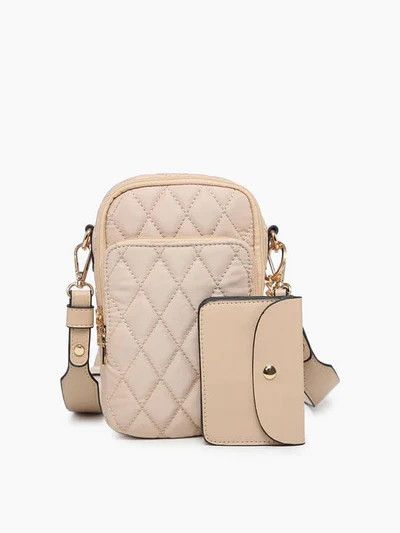 Parker Crossbody Handbag Quilted - Tan
