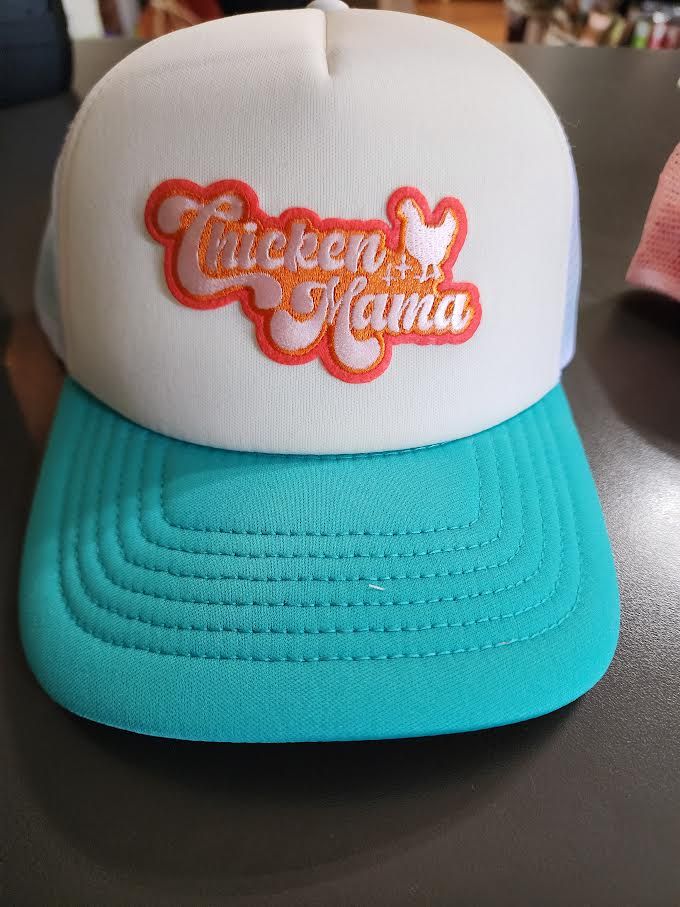 Trucker Hat With Patch, Options: Chicken Mama