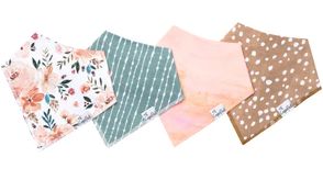 Copper Pearl Bandana Bib Set