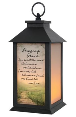 Lantern 13&quot; Frost Amazing Grace