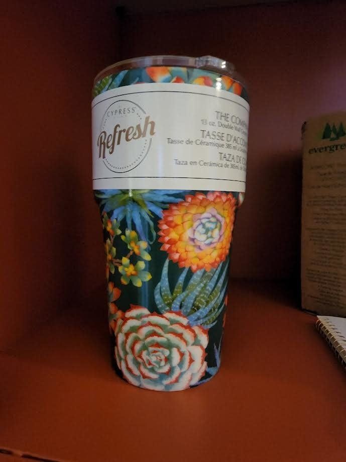 Double Wall Ceramic Companion Cup Succulents